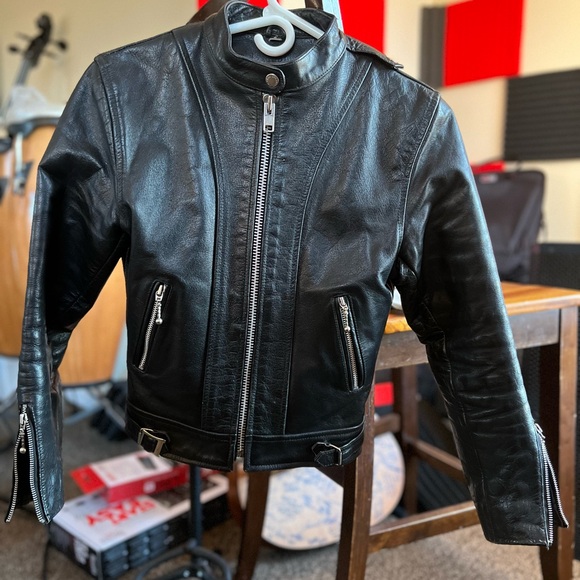 Straight to Hell - The offender - REAL Buffalo Leather Jacket RARE Discontinued - Picture 2 of 16